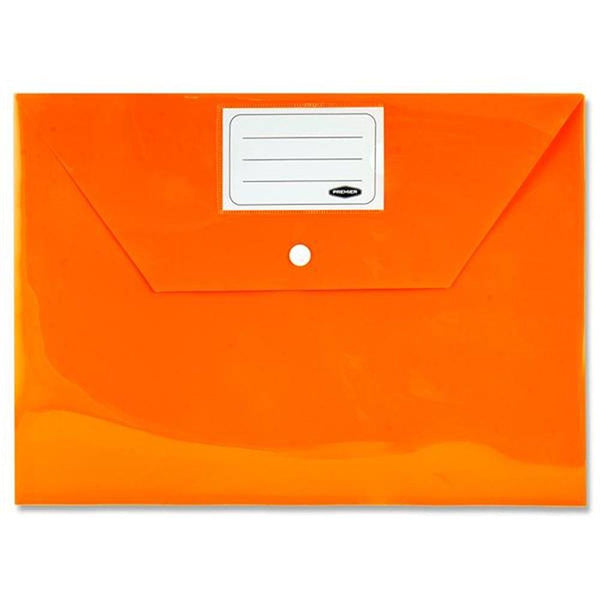 Premier Office A4 Document Wallets | Pack of 5 | Bright Colours - Choice Stores
