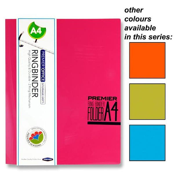 Premier Office A4 Ringbinder Wallet | Assorted Colours - Choice Stores