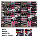 Premier Stationery A4 Document Wallet with Button Closure | Peace & Love Design - Choice Stores