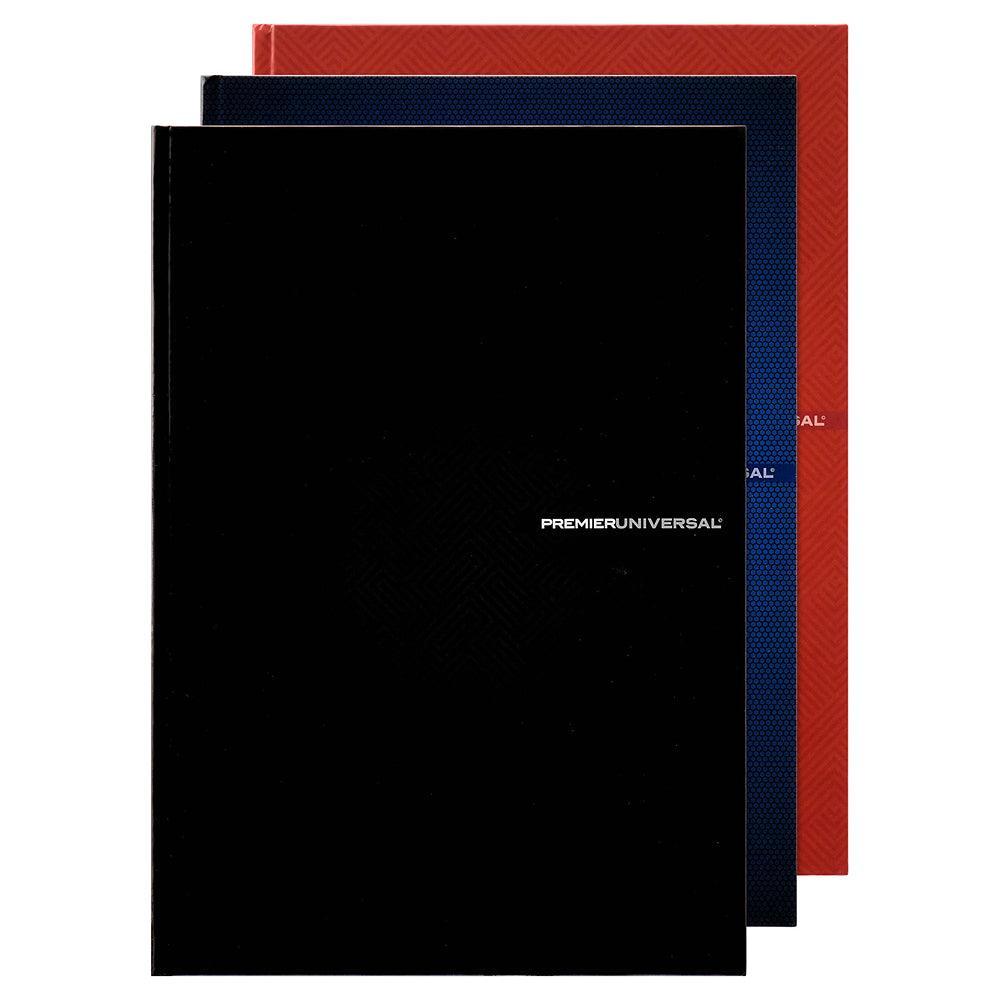 Premier Universal A4 Hardcover Notebook with Ruled Margins | 160 Page | Pack of 5 | Assorted Bold Colours - Choice Stores