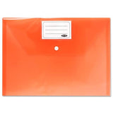 Premto A4 Multipack Storage Wallets with Button Closure | Pack of 3 | Neon Colours - Choice Stores