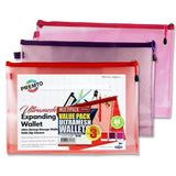 Premto B4+ Ultramesh Expanding Wallet | Pack of 3 | Red, Grape & Fandago Colours - Choice Stores