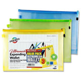 Premto B4+ Ultramesh Expanding Wallet with Zip Closure | Pack of 3 | Pastel Colours - Choice Stores