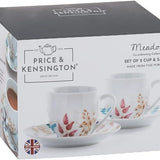 Price & Kensington Medow Cup & Saucer Set | Set of 2 - Choice Stores