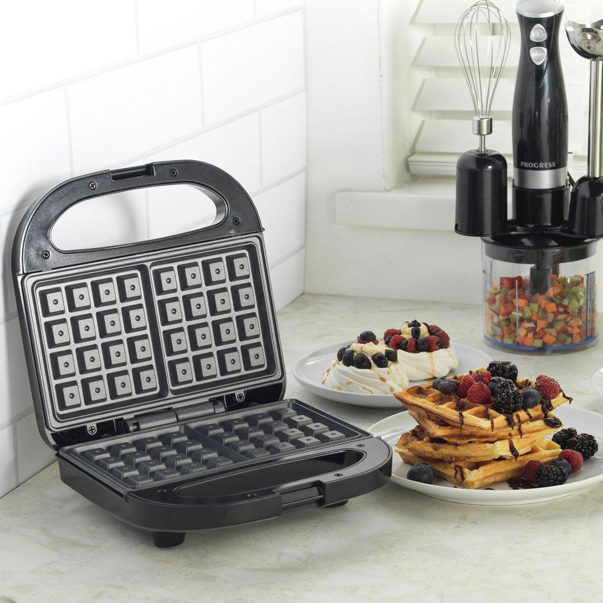 Progress Double Waffle Maker | 750W - Choice Stores