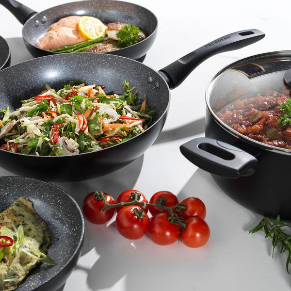 Progress Marble Ceramic Non Stick Stir Fry Pan | 28cm - Choice Stores