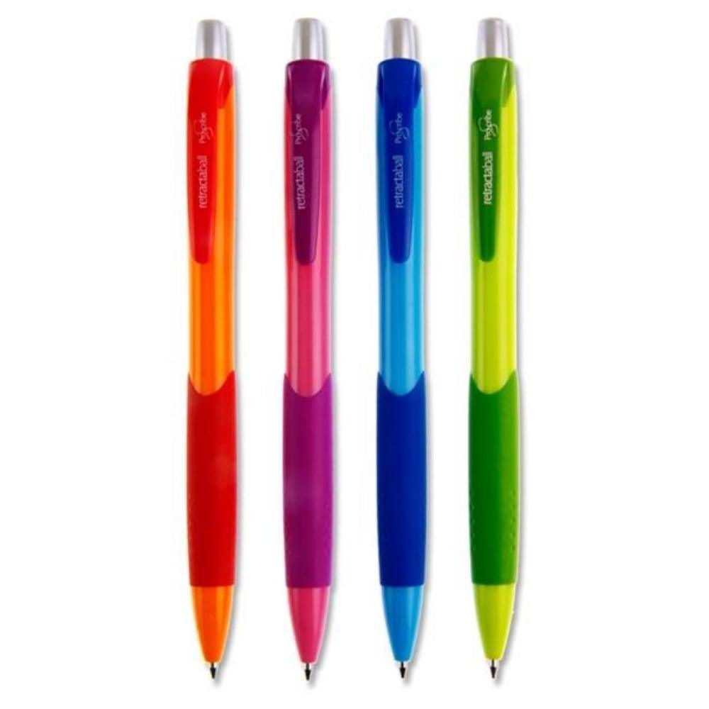 Proscribe Neon Ballpoint Pens Blue Ink | 4 Pack - Choice Stores
