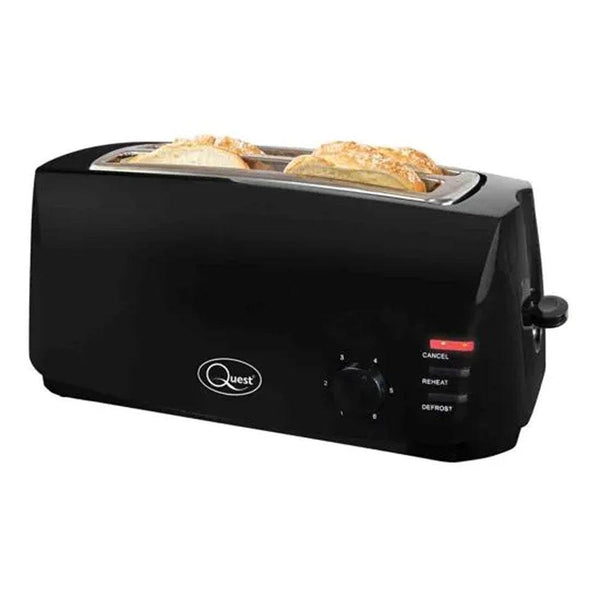 Quest Black 4 Slice Toaster | 14000W - Choice Stores
