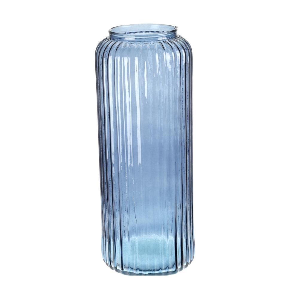 Recycled Glass Stripped Vase | 12 x 23 cm - Choice Stores