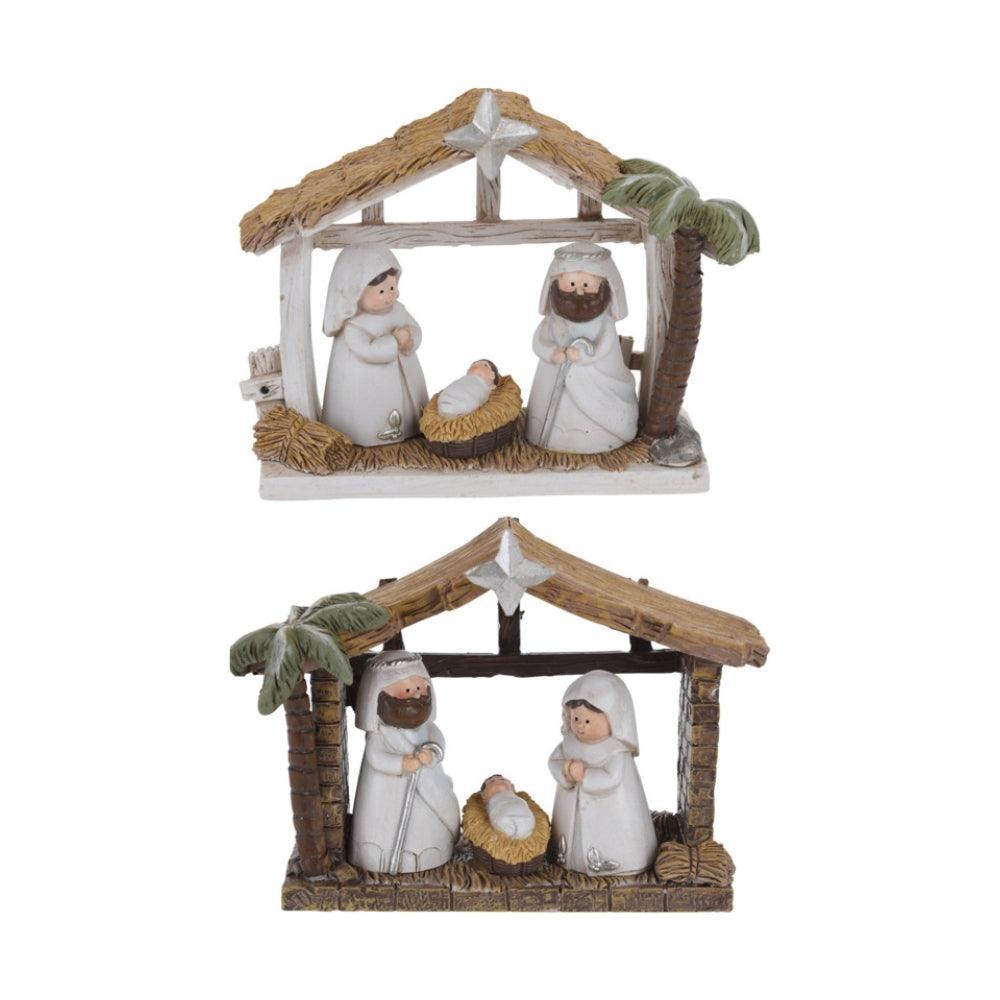 Resin Traditional Nativity Stable Scene Set | - Choice Stores
