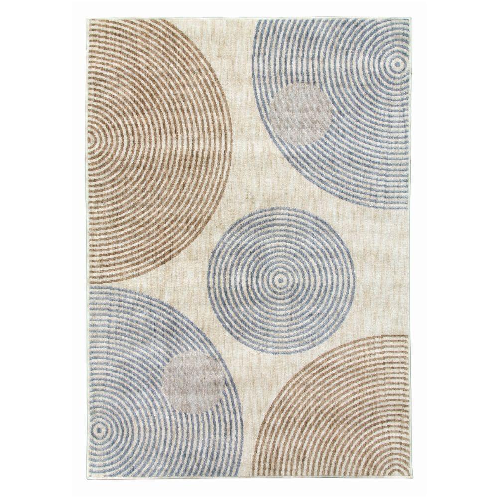 Revive Arco Cream Modern Rug | Made From Recycled Plastic Bottles - Choice Stores