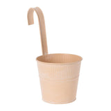 Ribbed Top Hanging Metal Planter | Assorted Colour | 11.5cm - Choice Stores
