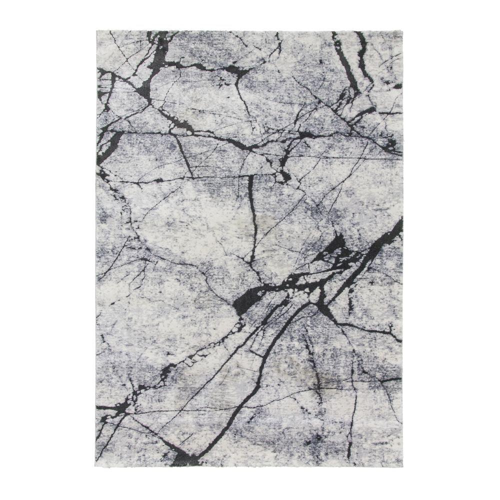 Rococo Glacial Grey Modern Rug | Abstract Design - Choice Stores