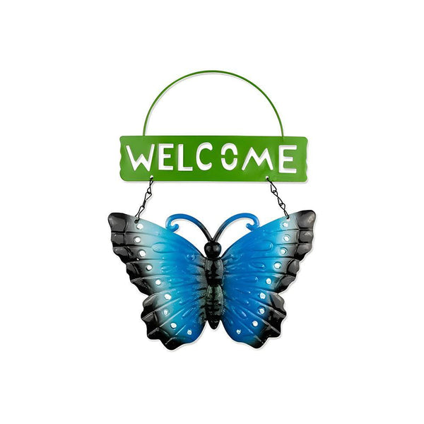 Rowan Glitter Butterfly Welcome Sign | Assorted Colour | 29cm - Choice Stores