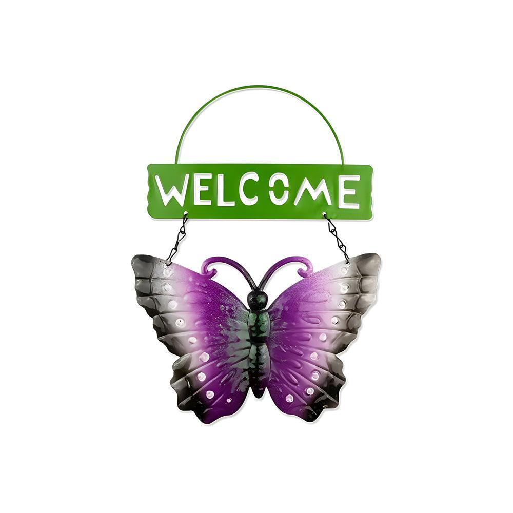 Rowan Glitter Butterfly Welcome Sign | Assorted Colour | 29cm - Choice Stores