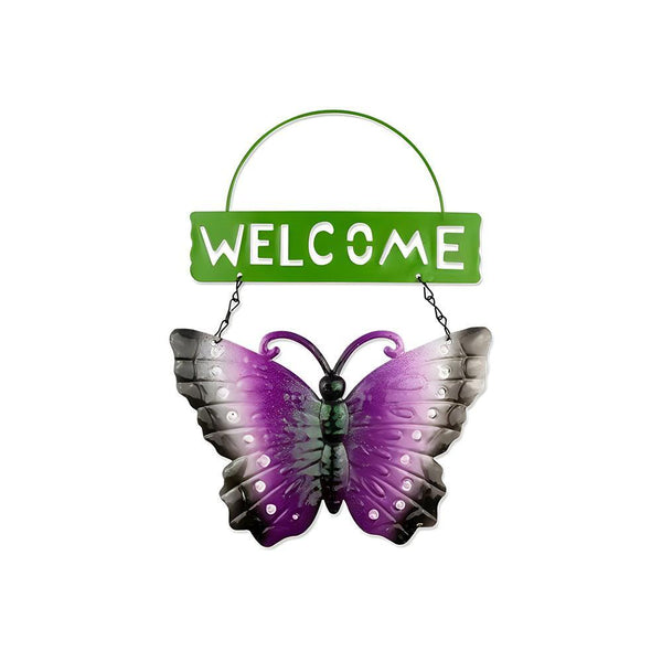 Rowan Glitter Butterfly Welcome Sign | Assorted Colour | 29cm - Choice Stores