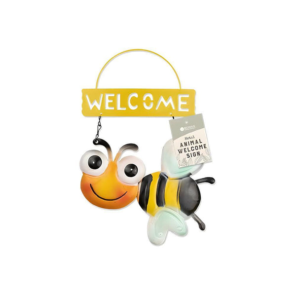 Rowan Metal Cute Animal Welcome Sign | Assorted | 8cm - Choice Stores