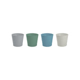 Rowan Metal Ribbed Pot | Assorted Colour |13cm - Choice Stores