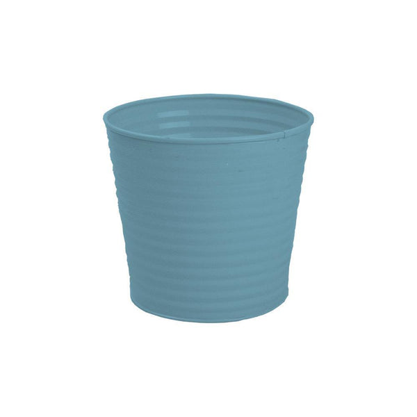 Rowan Metal Ribbed Pot | Assorted Colour |13cm - Choice Stores