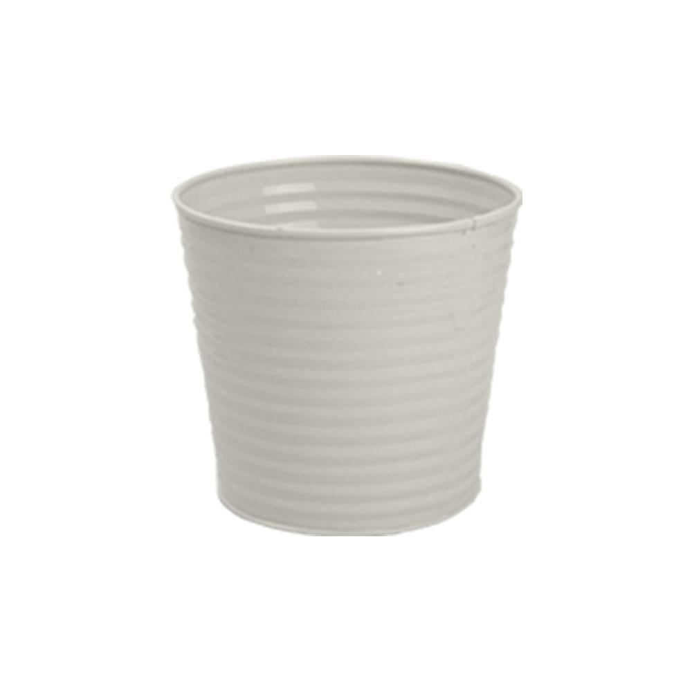 Rowan Metal Ribbed Pot | Assorted Colour |13cm - Choice Stores