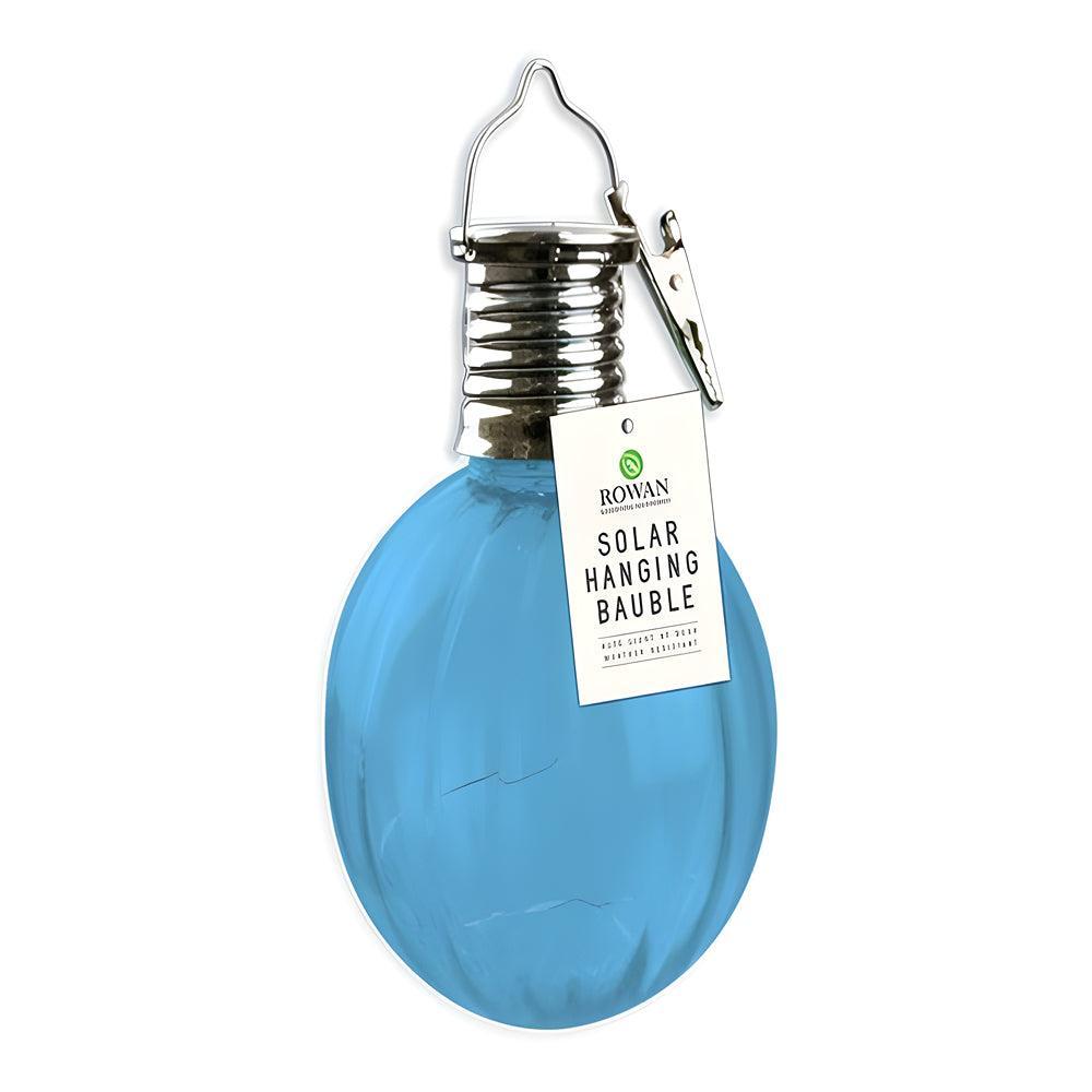Rowan Solar Powered Hanging Bauble Light | Assorted Colour | 15cm - Choice Stores
