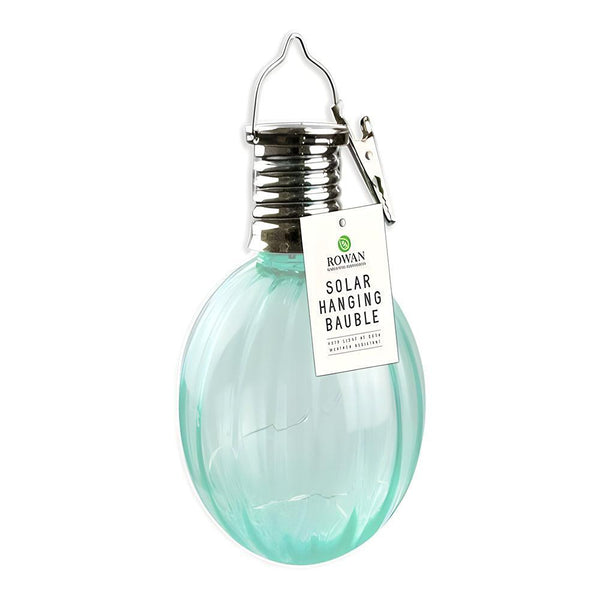 Rowan Solar Powered Hanging Bauble Light | Assorted Colour | 15cm - Choice Stores