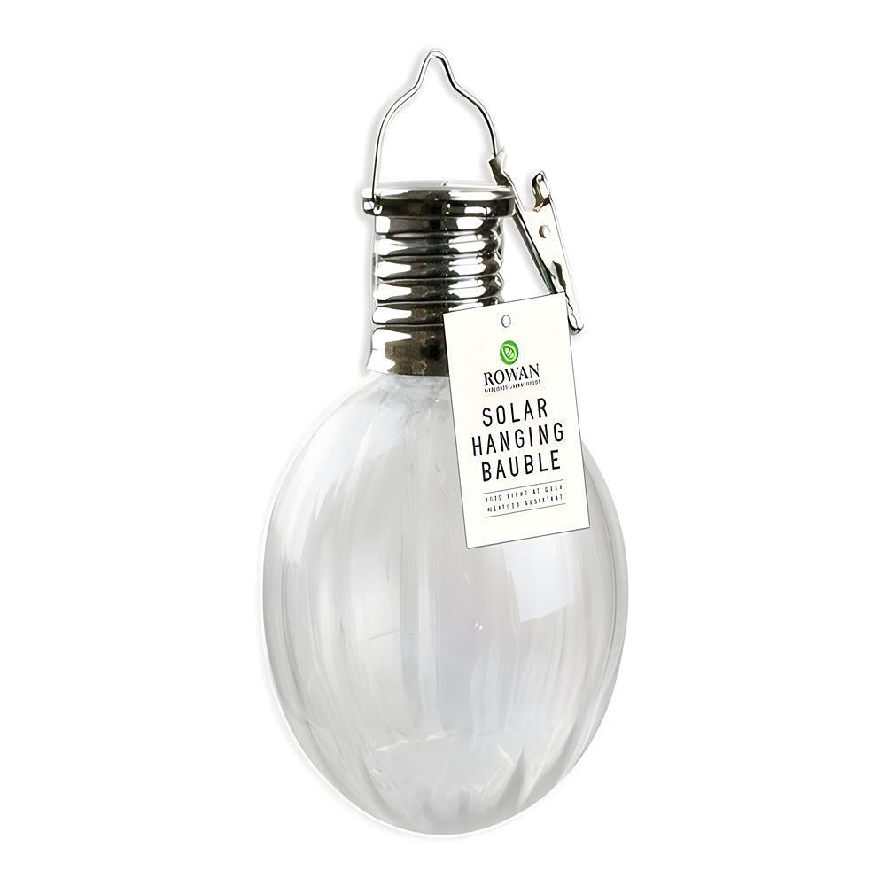 Rowan Solar Powered Hanging Bauble Light | Assorted Colour | 15cm - Choice Stores