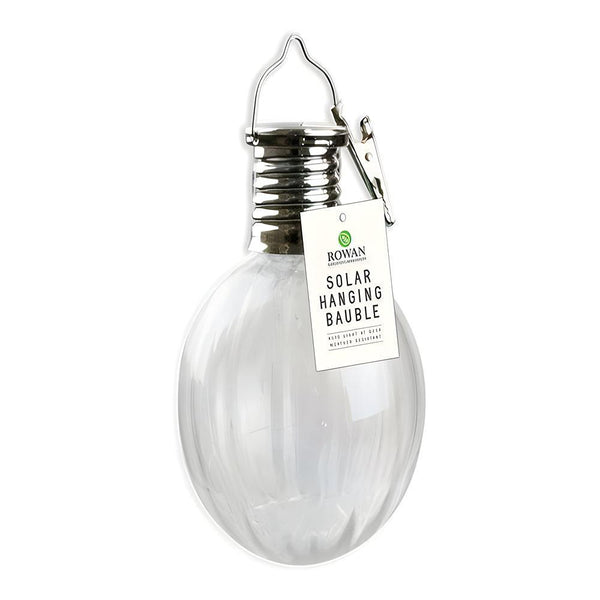 Rowan Solar Powered Hanging Bauble Light | Assorted Colour | 15cm - Choice Stores