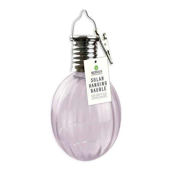 Rowan Solar Powered Hanging Bauble Light | Assorted Colour | 15cm - Choice Stores