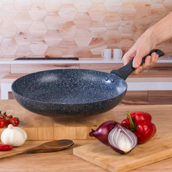 Russell Hobbs Blue Marble Non-Stick Frying Pan 28cm - Choice Stores
