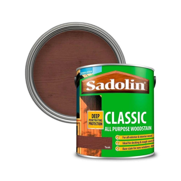Sadolin Classic All Purpose Woodstain Teak | 2.5L - Choice Stores