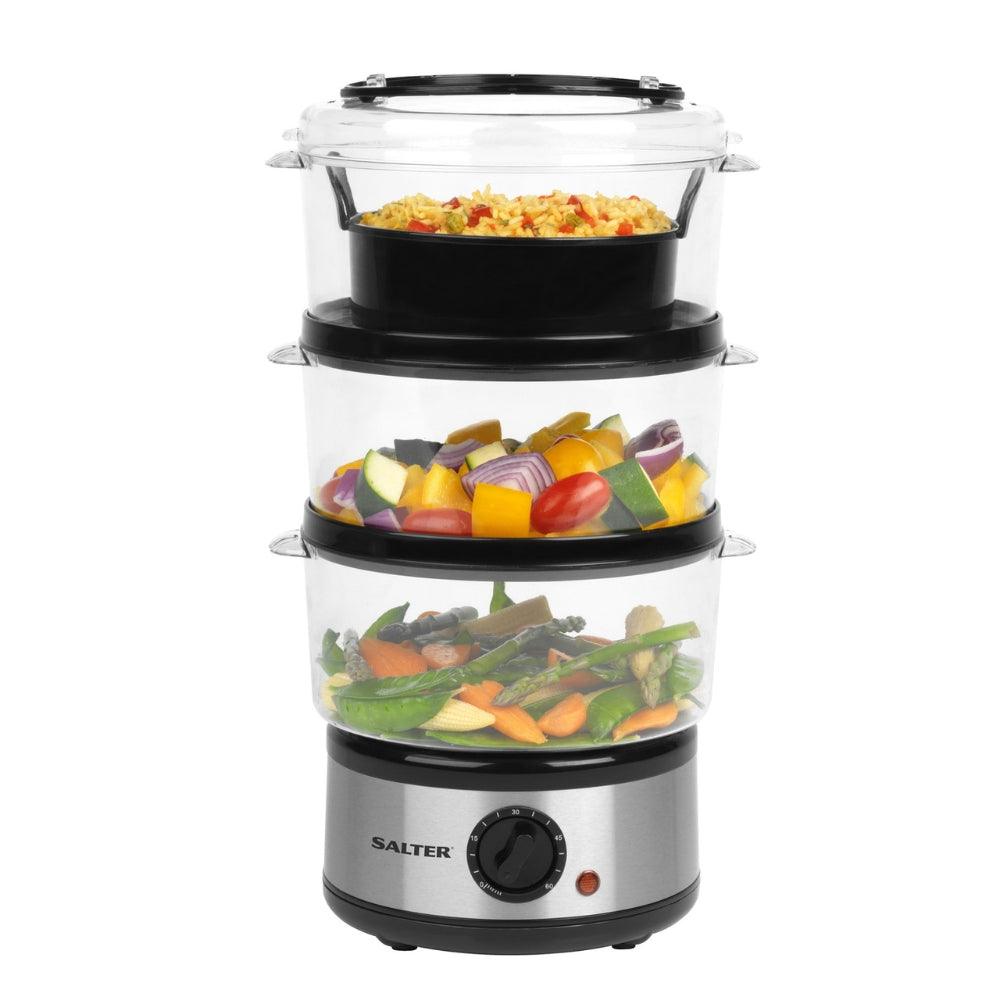 Salter 3-Tier Food Steamer | 7.5L - Choice Stores