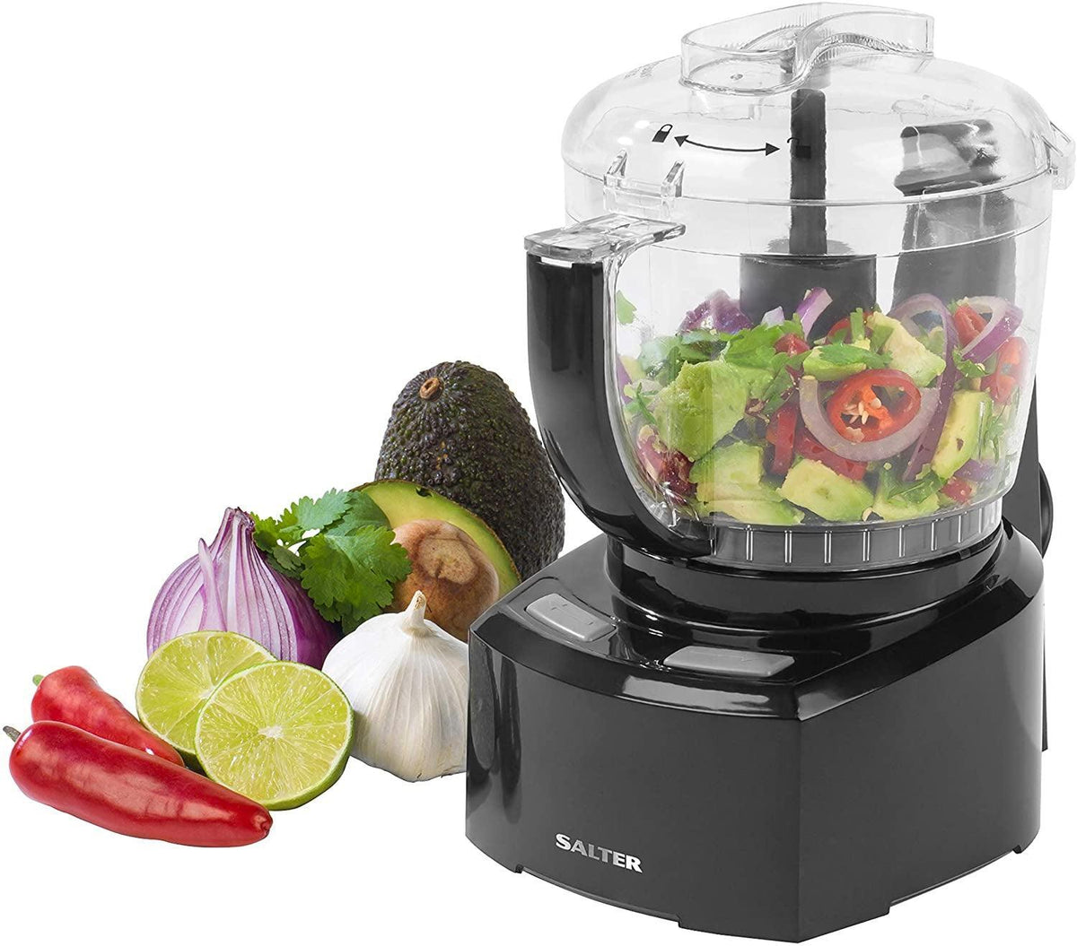 Salter 8 in 1 Compact Mini Choper Food Processor with 1 ltr Grater - Choice Stores