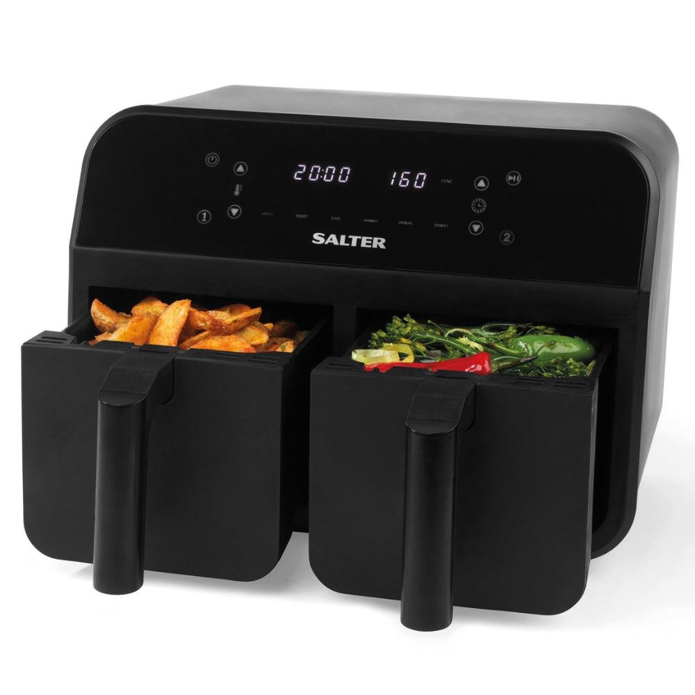 Salter Digital Dual Zone Professional Air Fryer 2400W 7.4 L | Sync & Match Cook Function - Choice Stores