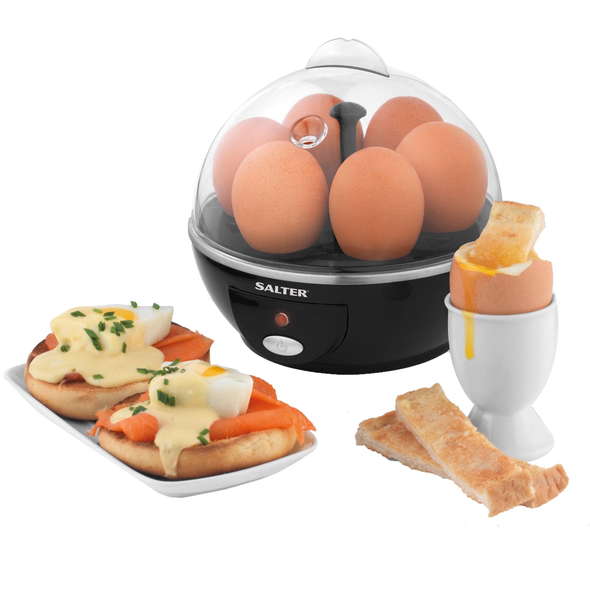 Salter Electric Boiled Poached Egg Cooker 430W - Choice Stores