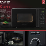 Salter Kuro Black Digital Microwave | 800W - Choice Stores