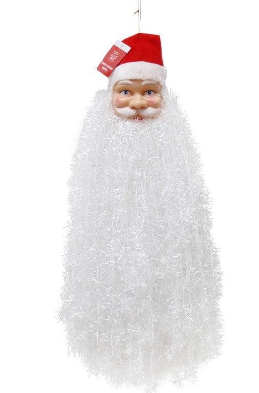 Santa Head Long Tinsel Beard 60cm - Choice Stores
