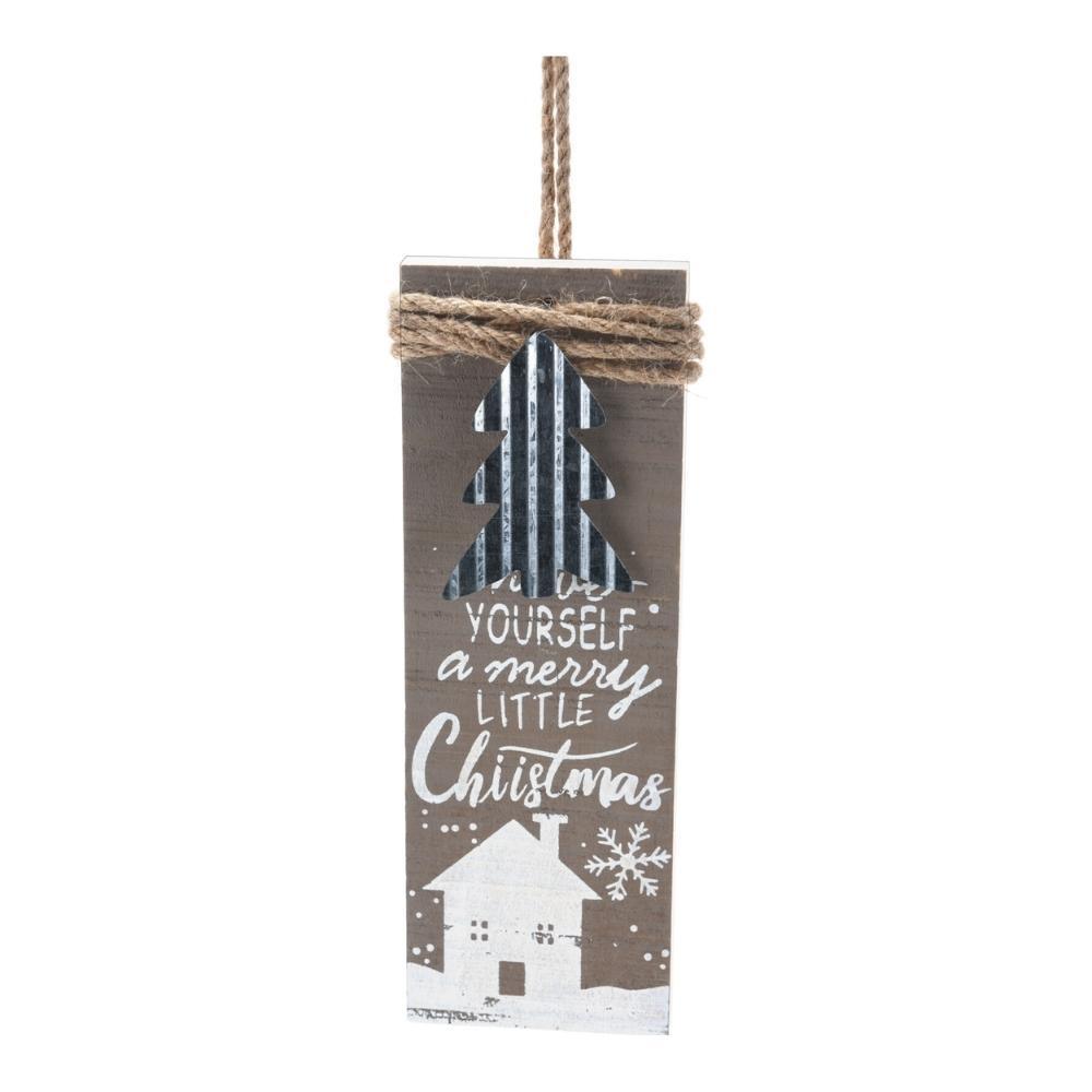Scandi Wooden Hanging Christmas Decoration - Choice Stores
