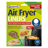 Sealapack Disposable Air Fryer Liners Round | 20cm | Pack of 20 - Choice Stores