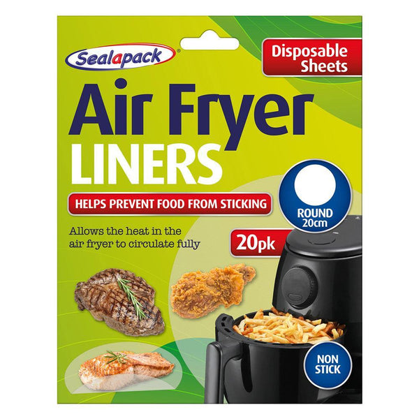 Sealapack Disposable Air Fryer Liners Round | 20cm | Pack of 20 - Choice Stores