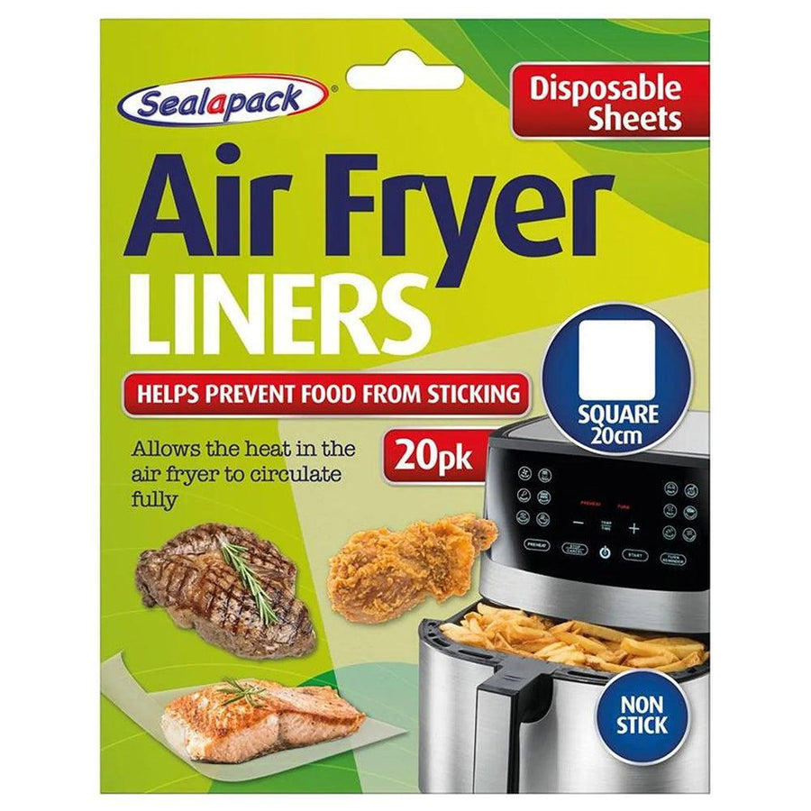 Sealapack Disposable Air Fryer Liners Square | 20 cm | Pack of 20 - Choice Stores