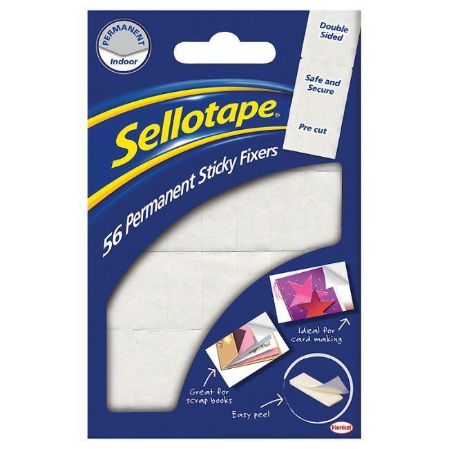 Sellotape Sticky Fixers | Pack of 56 - Choice Stores