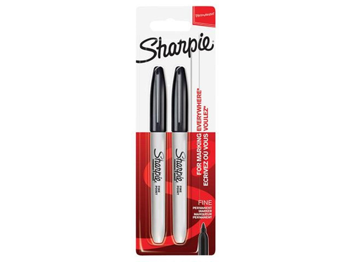 Sharpie Permanent Markers Fine Point Black 2pk - Choice Stores