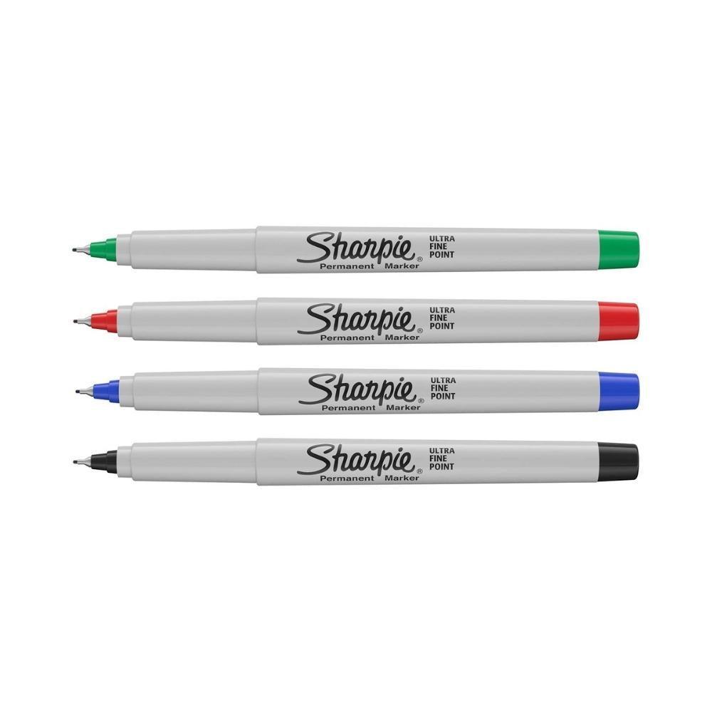 Sharpie Permanent Markers | Ultra-Fine Point | Assorted Classic Colours | 4 Pack - Choice Stores