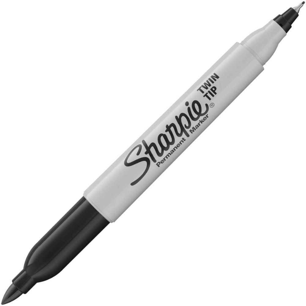 Sharpie Twin Tip Permanent Marker Fine &amp; Ultra Fine Points Black - Choice Stores
