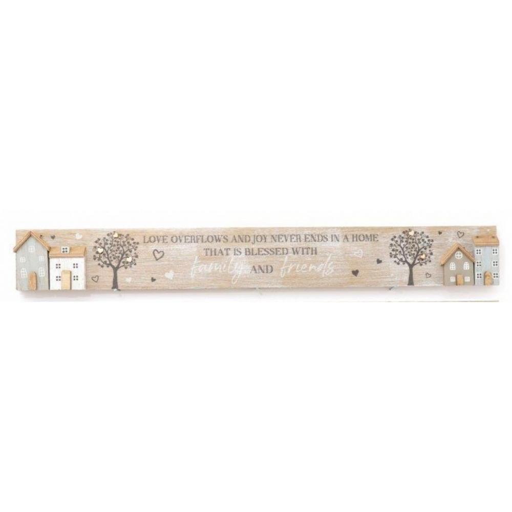Sifcon Wooden Family & Friends House Plaque | 80cm - Choice Stores