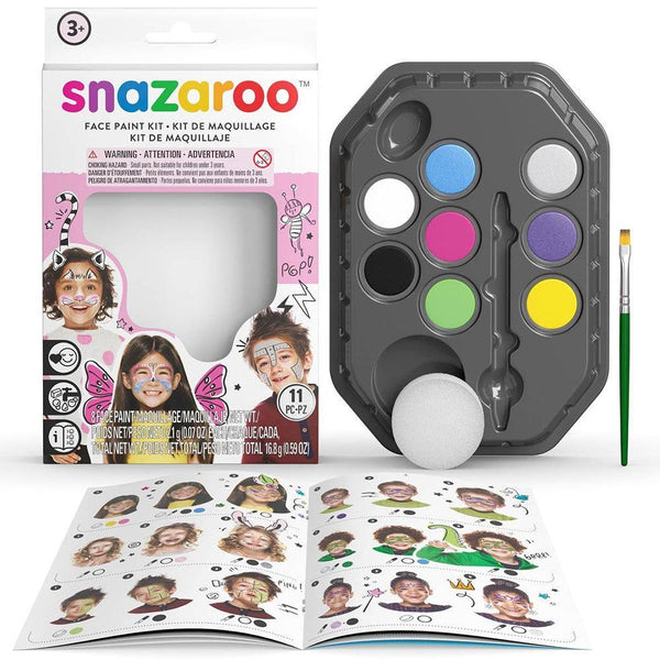 Snazaroo Fantasy Face Paint Kit | 11 Piece Set - Choice Stores