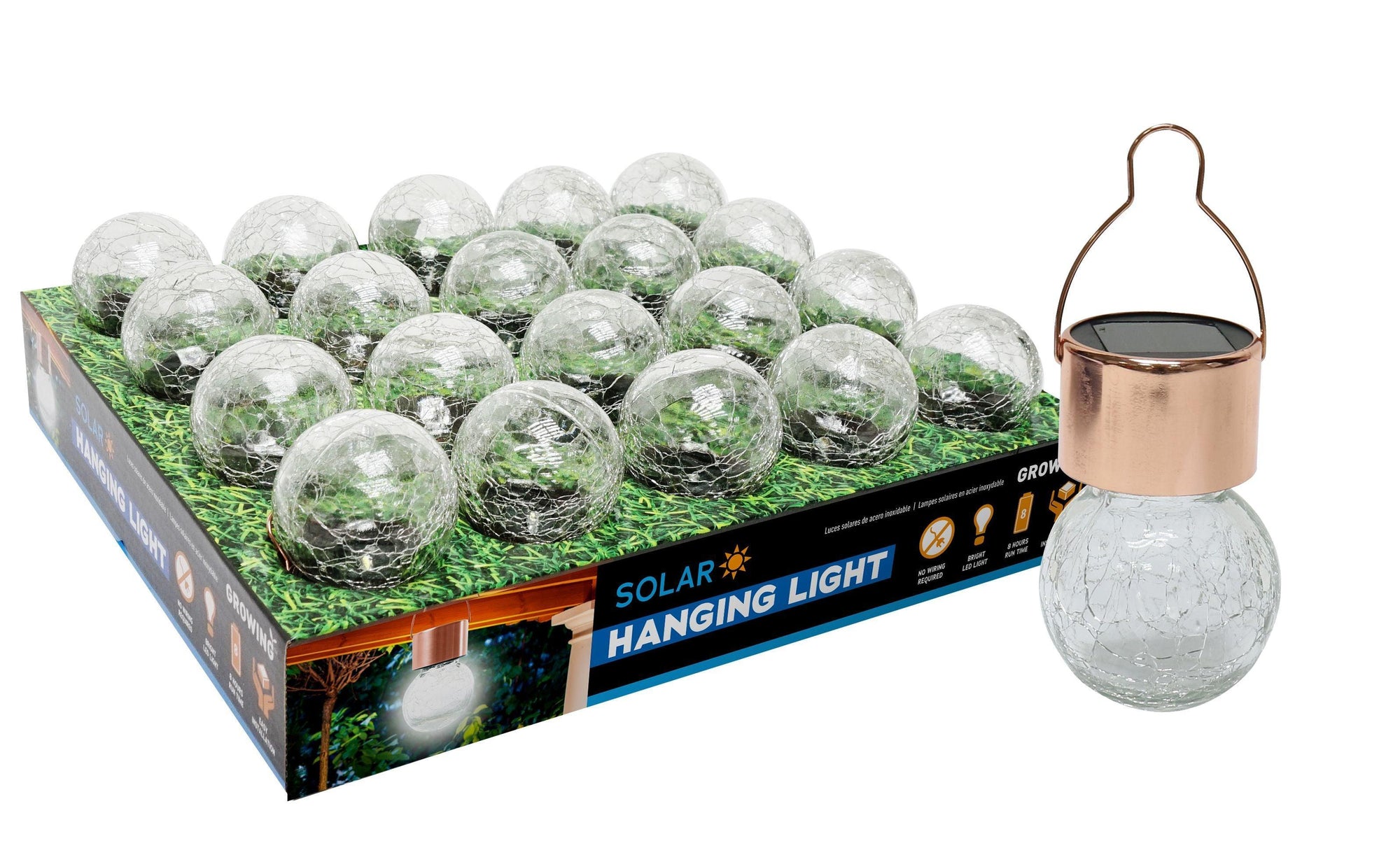 Solar LED Copper Hanging ball - Choice Stores