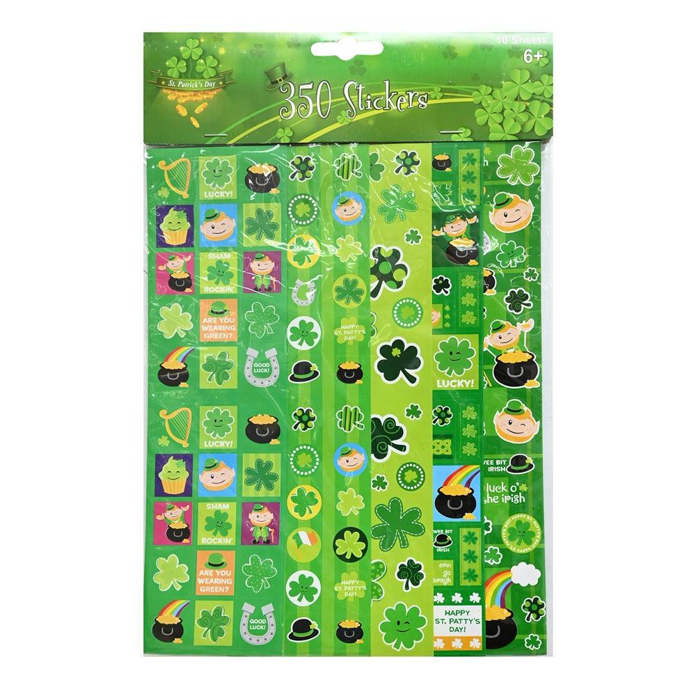 St Patrick's Day Stickers 10 Sheets | 350 Stickers - Choice Stores