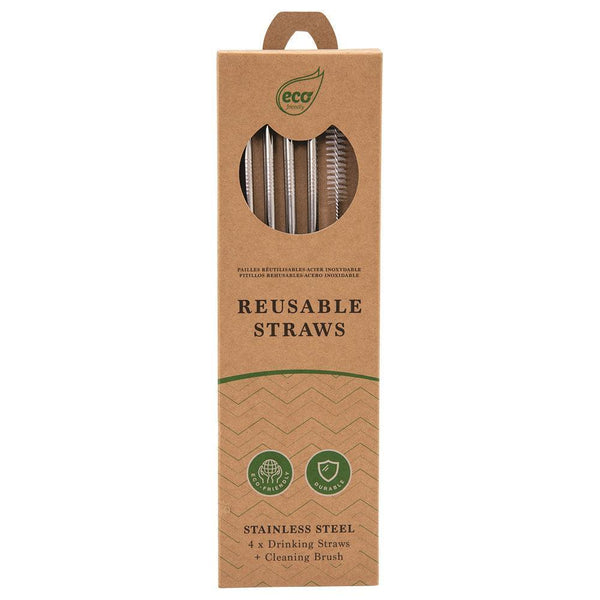 Stainless Steel Drinking Straws | 5 Pieces - Choice Stores